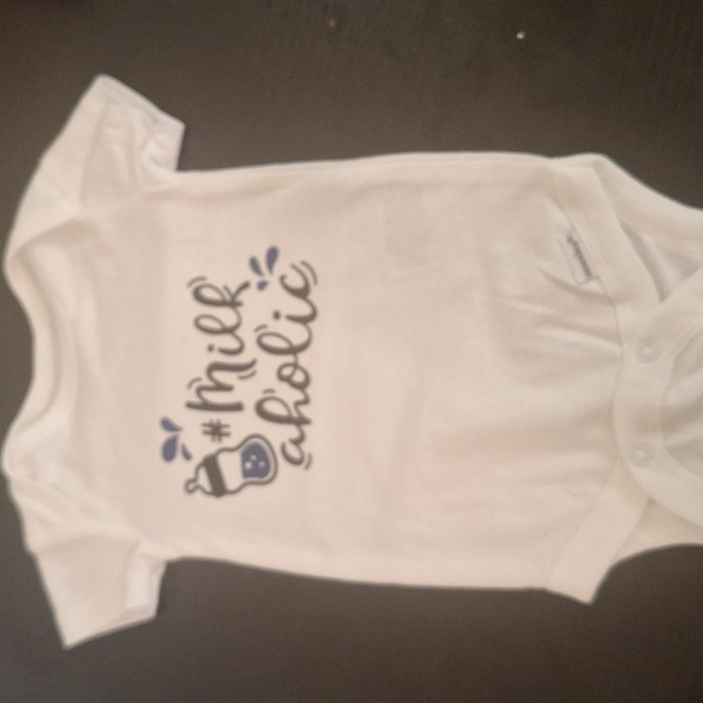 Homemade baby onesie size 0-3 months